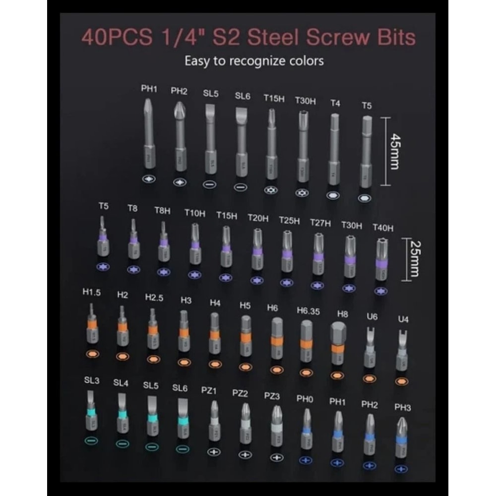 42 In 1 Magnetic Ratchet Screwdriver Set For DIY Repairs 7