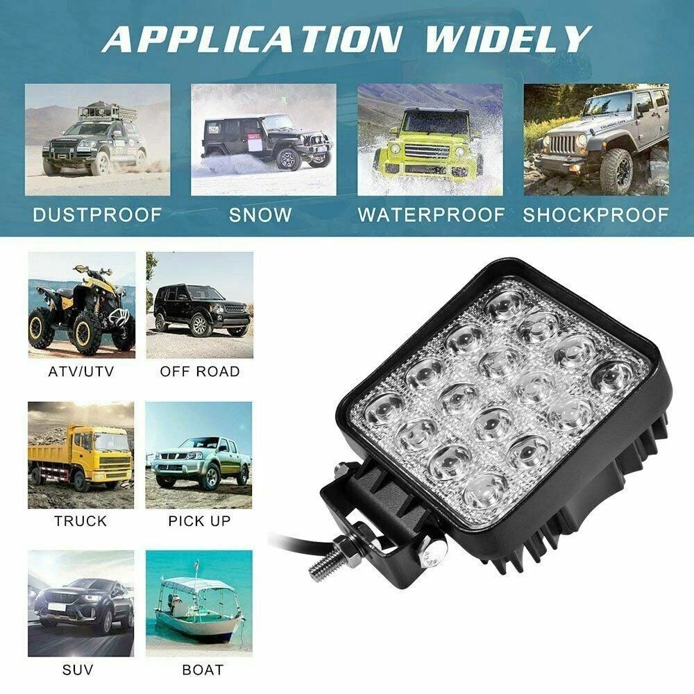 LED Work Light Pods For Off Road Driving Tractor Fog Lights 1