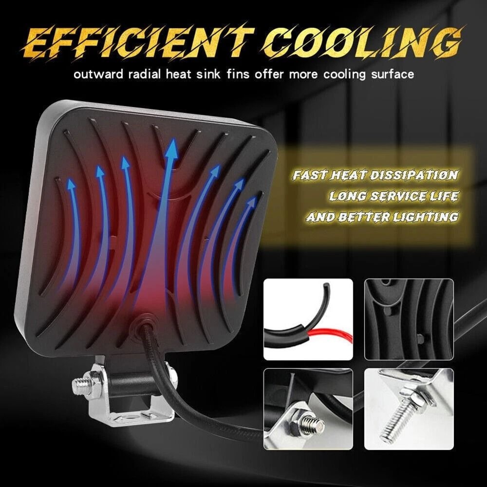 LED Work Light Pods For Off Road Driving Tractor Fog Lights 4