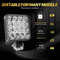LED Work Light Pods For Off Road Driving Tractor Fog Lights 6