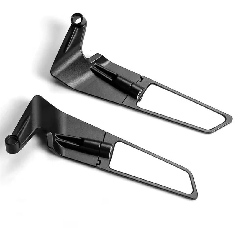 Yamaha MT Rearview Side Mirrors Adjustable Foldable Black Pair 6