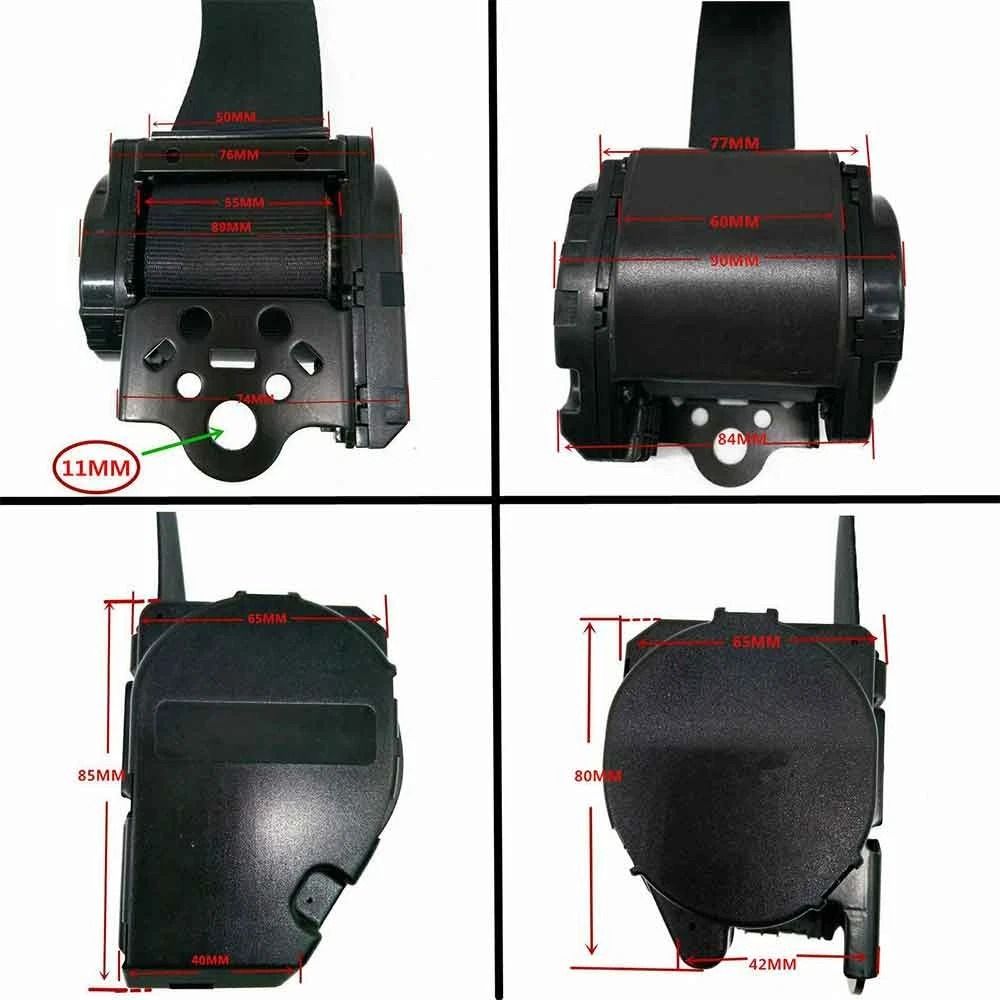 3 Point Seat Belt Retractable Seat Belt Kit For Cars Trucks RVs 9