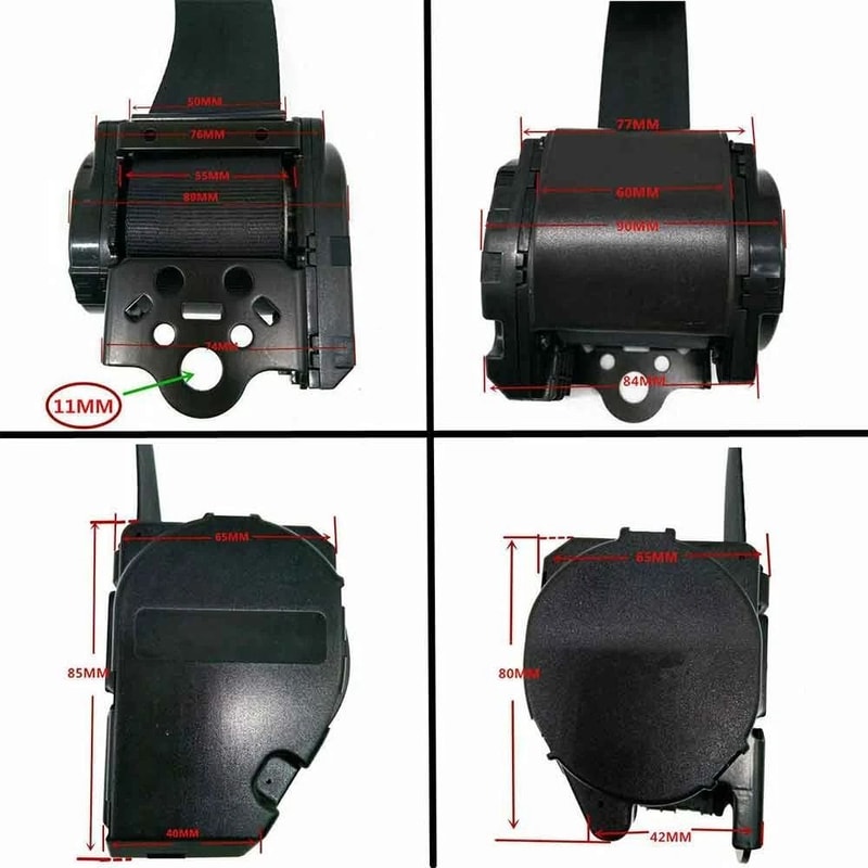 3 Point Seat Belt Retractable Seat Belt Kit For Cars Trucks RVs 9