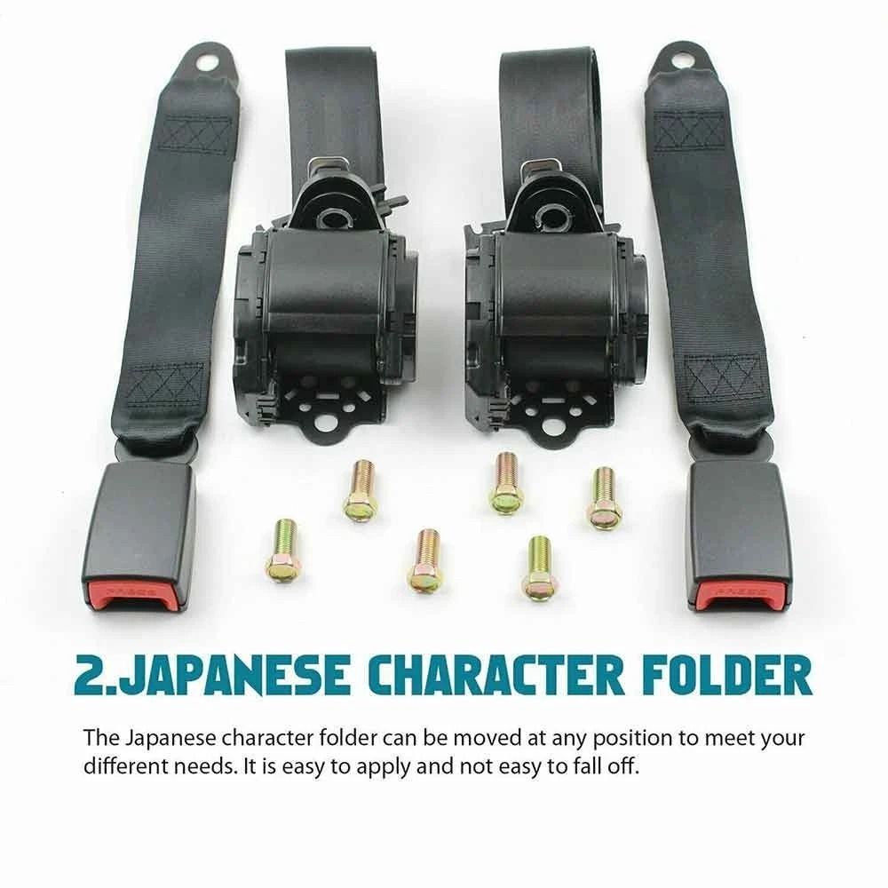 3 Point Seat Belt Retractable Seat Belt Kit For Cars Trucks RVs 10