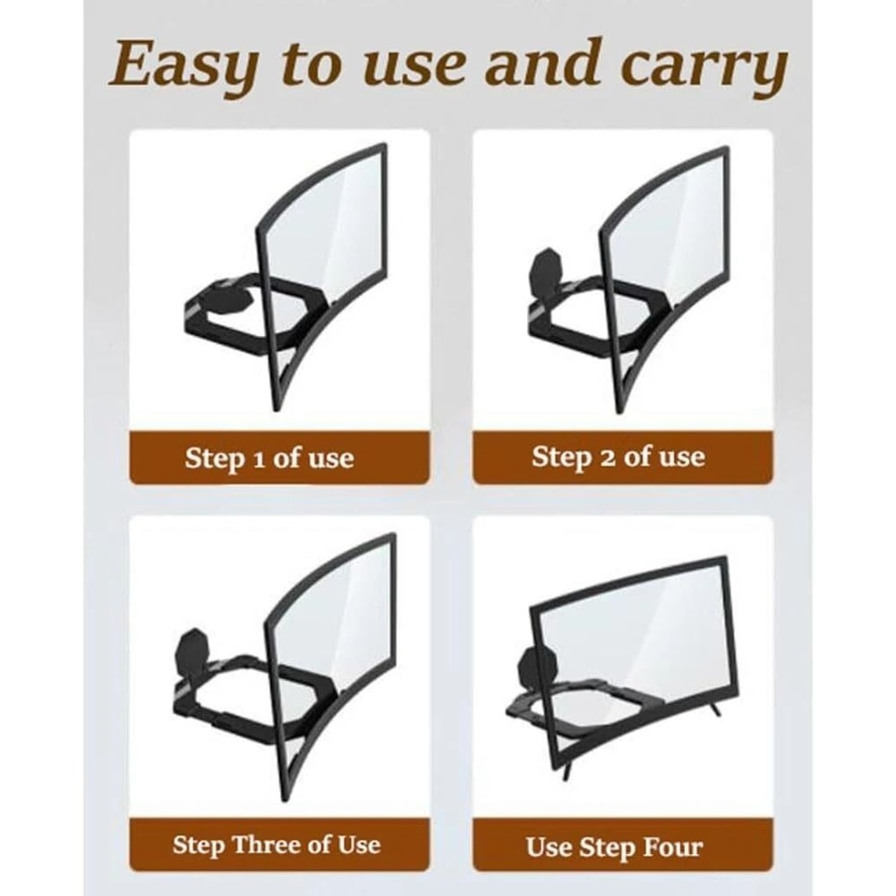 Phone Screen Magnifier Foldable HD Mobile Screen Amplifier 1