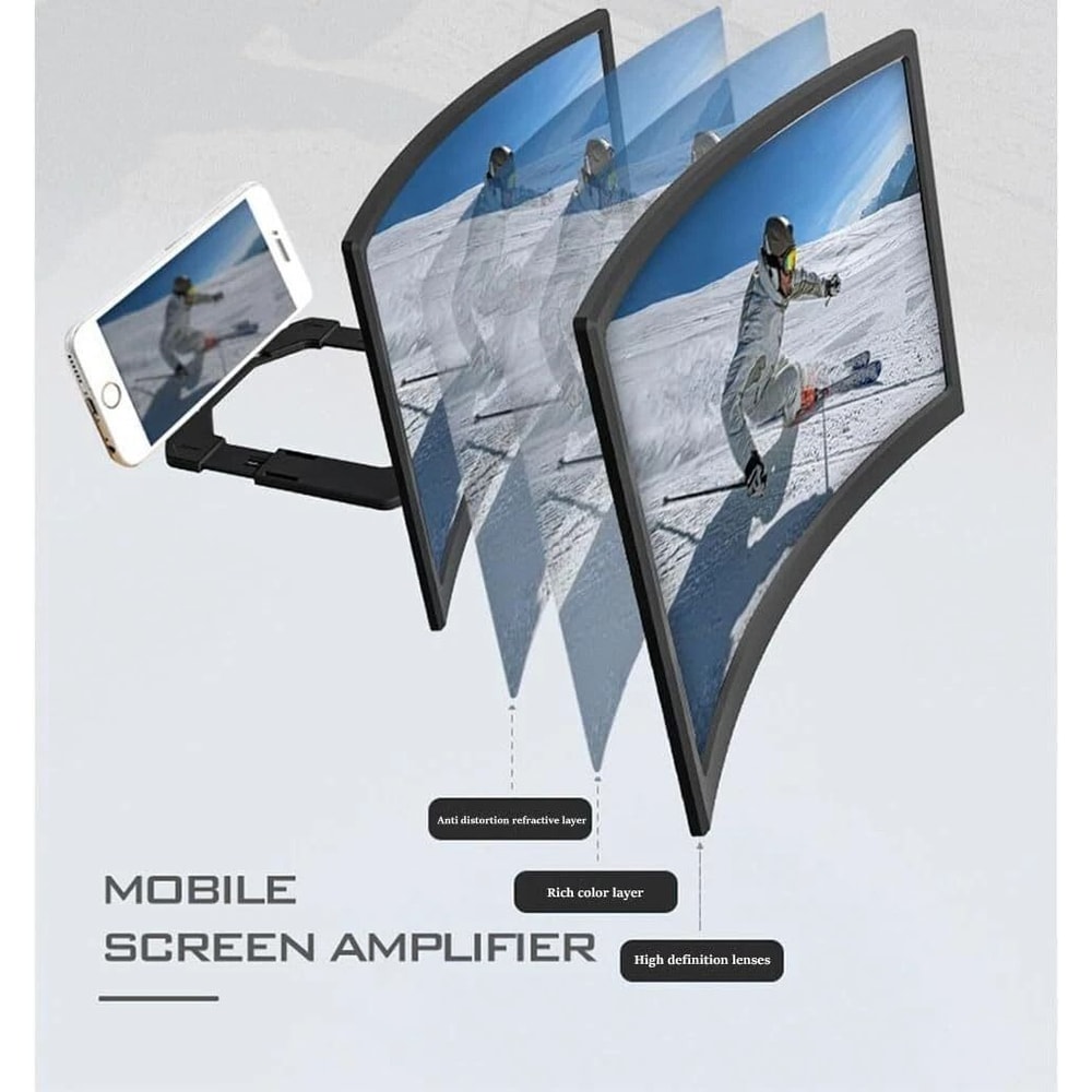 Phone Screen Magnifier Foldable HD Mobile Screen Amplifier 8