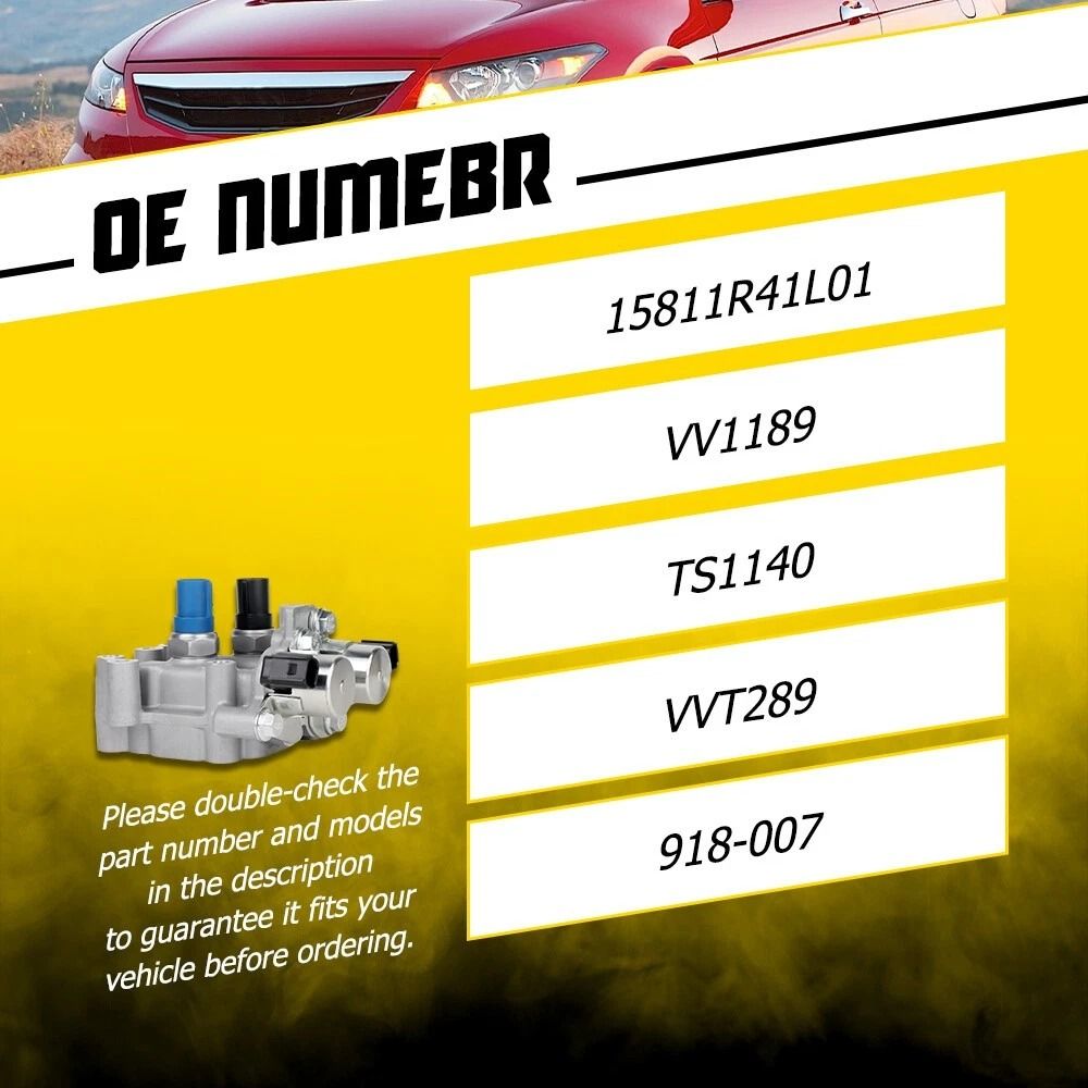 Honda Accord VVT Solenoid Valve Engine Timing Replacement 6