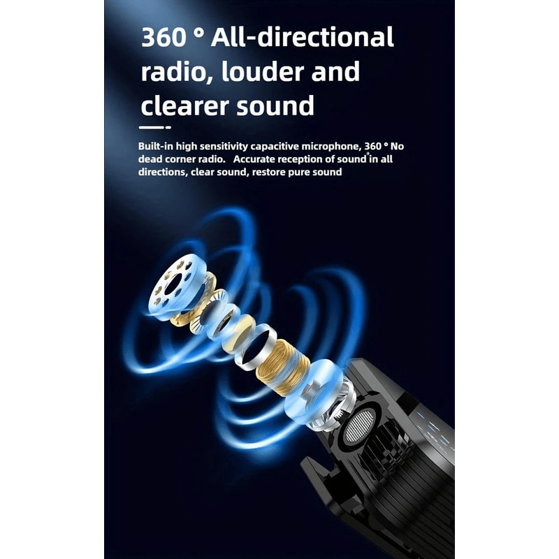 3 In 1 Wireless Lavalier Microphone For IPhone Android Camera 3