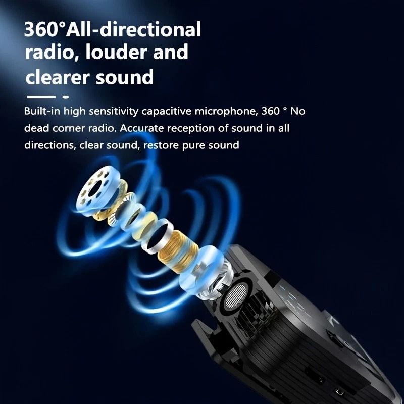 3 In 1 Wireless Lavalier Microphone For IPhone Android Camera 8