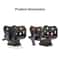 Aluminum Shooting Saddle Tripod Mount Tactical Clamp Hunting Adapter 7