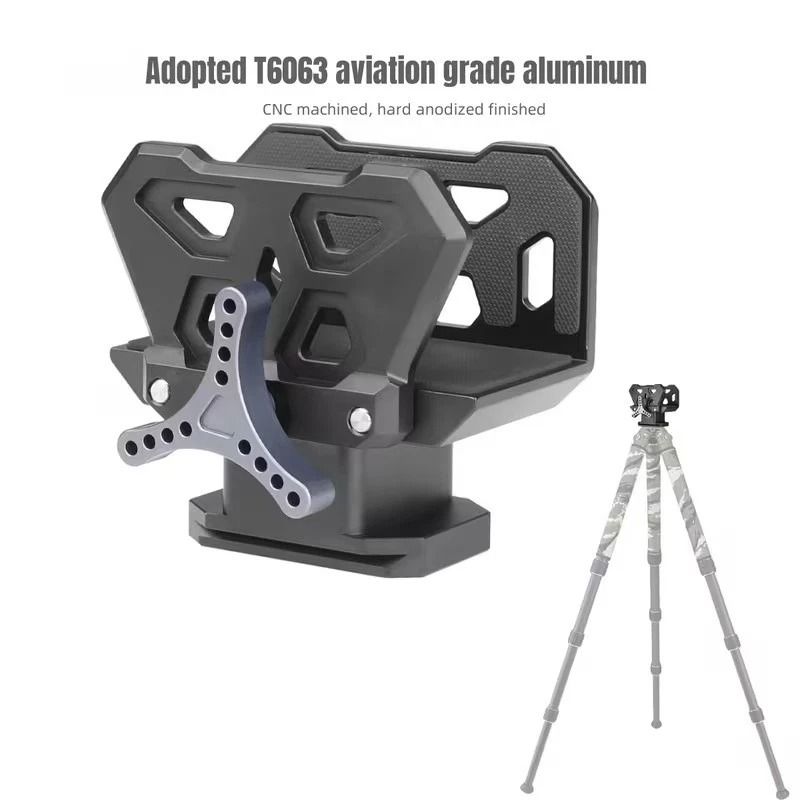 Aluminum Shooting Saddle Tripod Mount Tactical Clamp Hunting Adapter 8