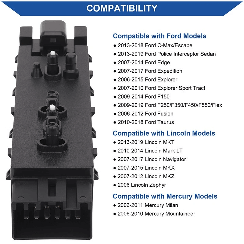 Ford Fusion Driver Seat Adjustment Switch FAW 12 Pin OEM Fit 1