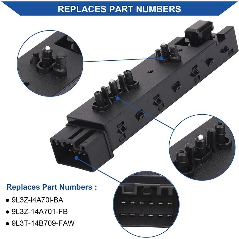 Ford Fusion Driver Seat Adjustment Switch FAW 12 Pin OEM Fit 2