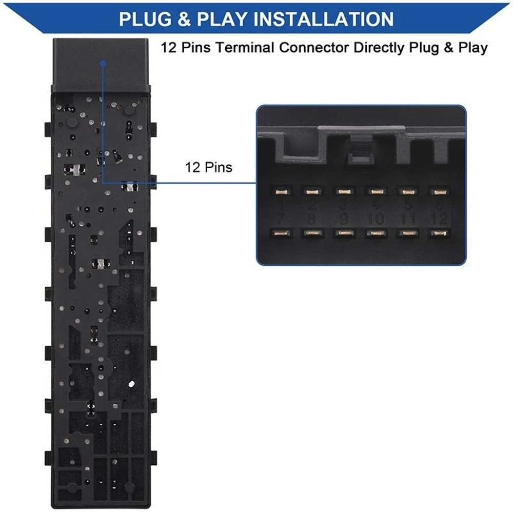 Ford Fusion Driver Seat Adjustment Switch FAW 12 Pin OEM Fit 3