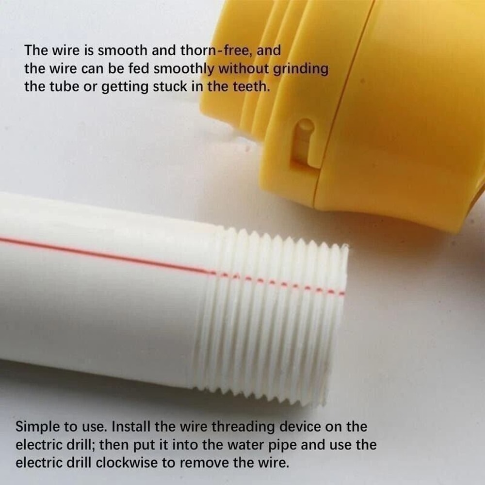 Electric Drill PVC Pipe Threader Kit With Dies 2
