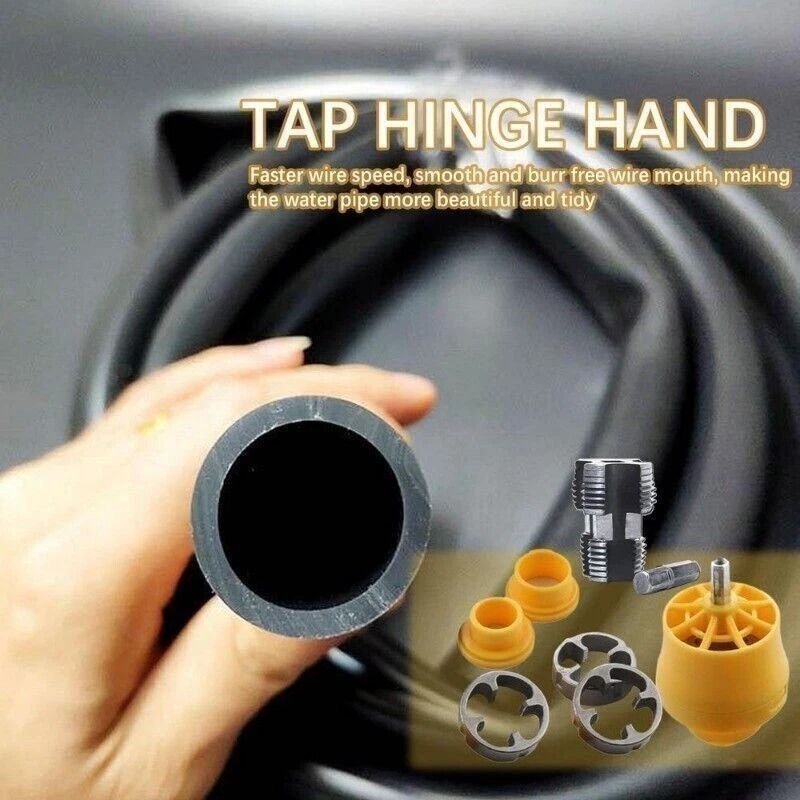 Electric Drill PVC Pipe Threader Kit With Dies 6