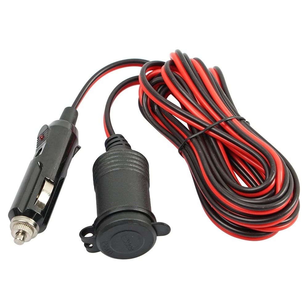 Cigarette Lighter Extension Cord Heavy Duty Car Power Adapter 3