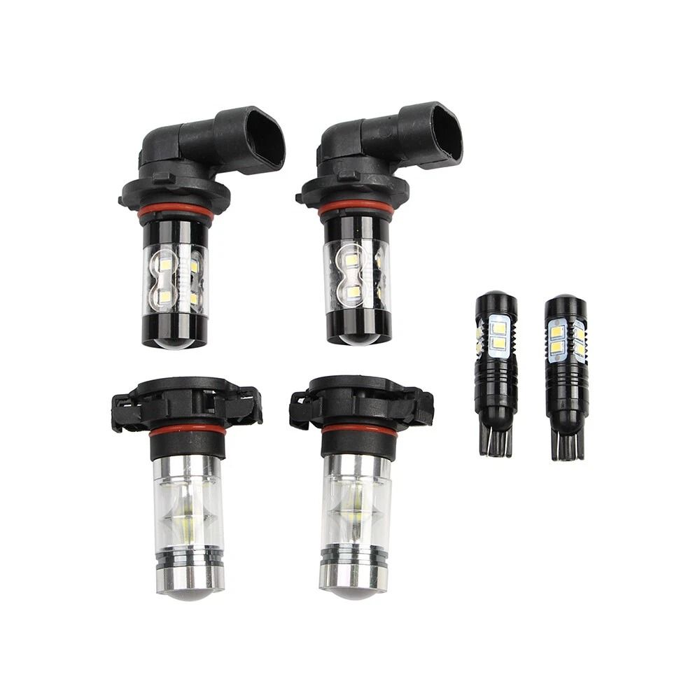 White LED Fog DRL Driving Light Bulb Kit For Cadillac Escalade 7