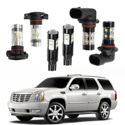 white led fog drl driving light bulb kit for cadillac escalade