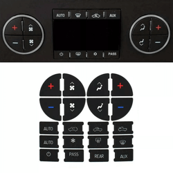 chevy gmc hvac climate control button stickers ac dash repair kit