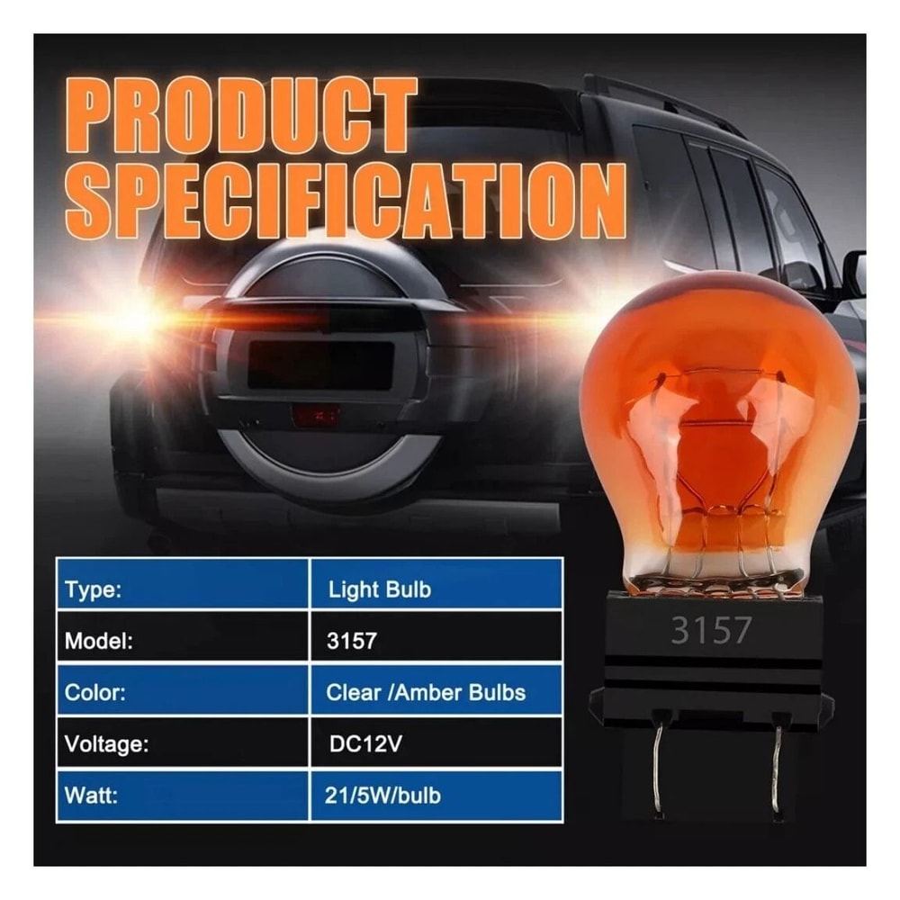 Amber Turn Signal Bulbs For Parking Lights And DRL 1