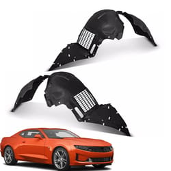 chevy camaro front inner fender liner set splash shield pair