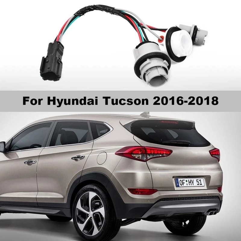 Hyundai Tucson Rear Tail Light Socket Wire Harness 11