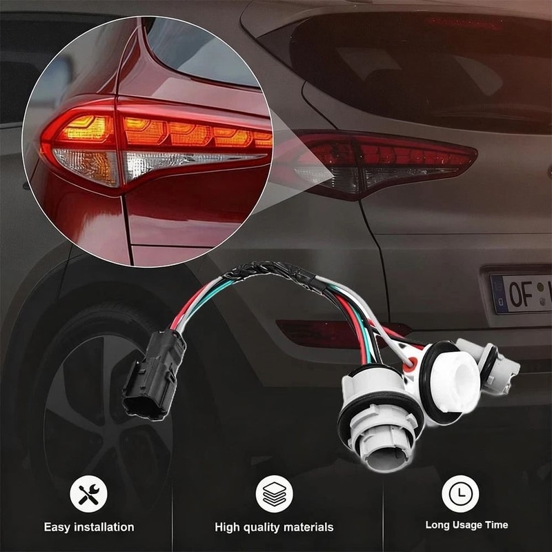 Hyundai Tucson Rear Tail Light Socket Wire Harness 12