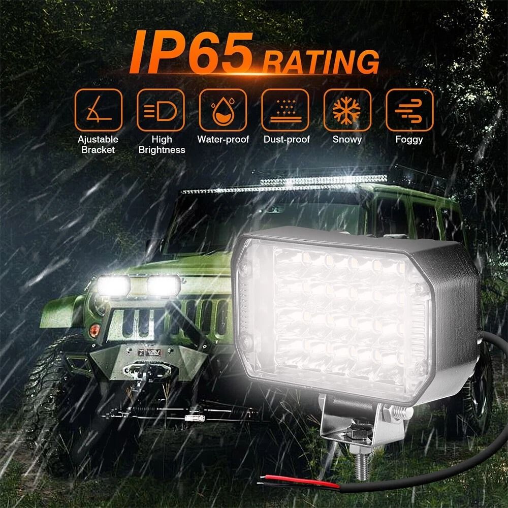 LED Work Lights Spot Flood Combo Offroad Pods 3