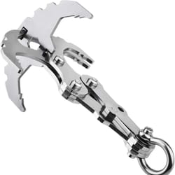 folding stainless steel grappling hook for camping survival and outdoor retrieval