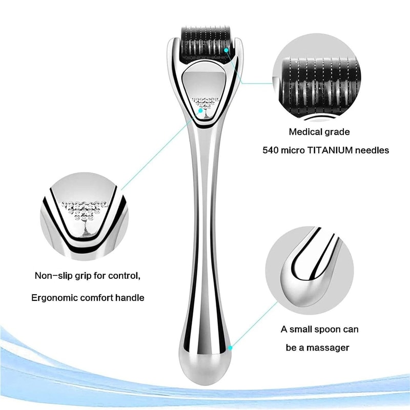 Titanium Beard Derma Roller For Hair Growth And Skin Care 4