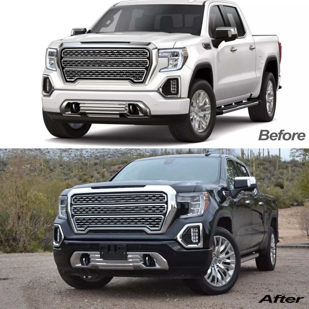 GMC Sierra Front License Plate Bracket Black Holder 7