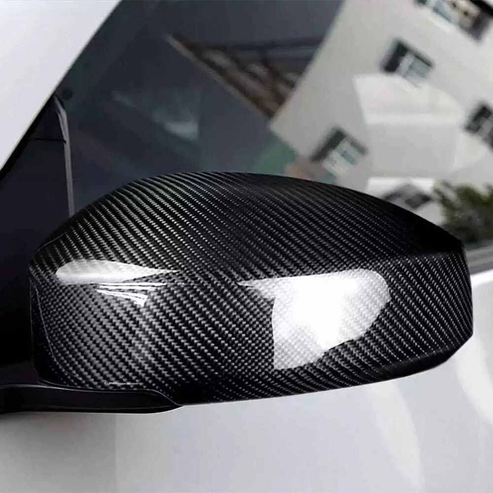 Carbon Fiber Mirror Caps For Nissan Side View Covers 7