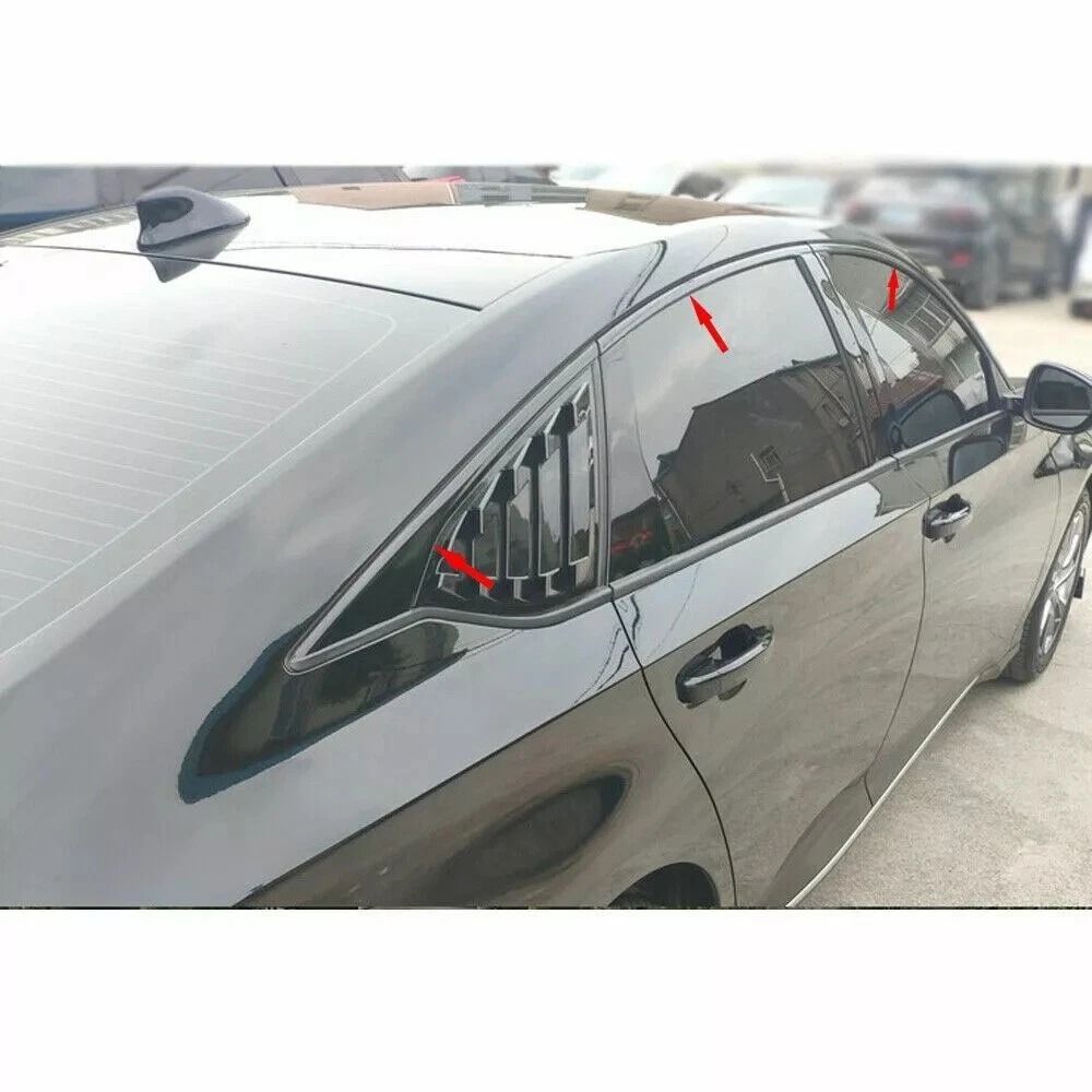 Chrome Delete Blackout Window Trim For Honda Accord Sedan Black 3