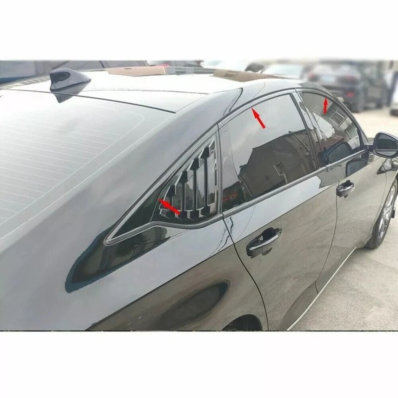 Chrome Delete Blackout Window Trim For Honda Accord Sedan Black 3