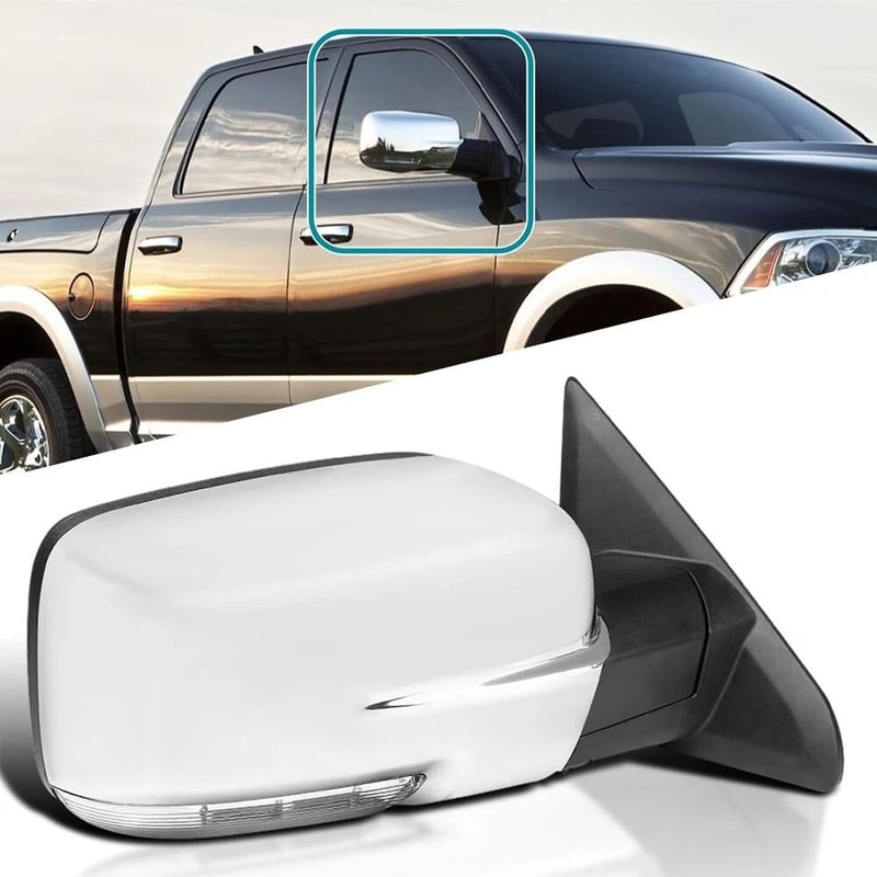 Right Passenger Side Foldable Heated LED Signal Mirror For Ram Power Folding Replacement 0