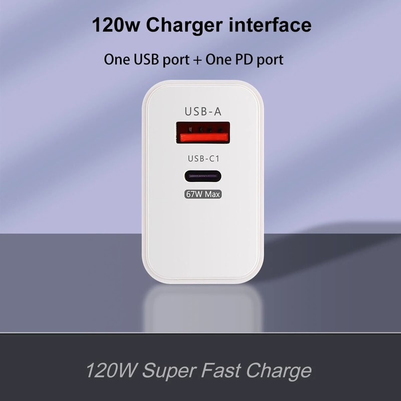 Fast Charger Adapter PD USB C Wall Charger For IPhone Samsung 7