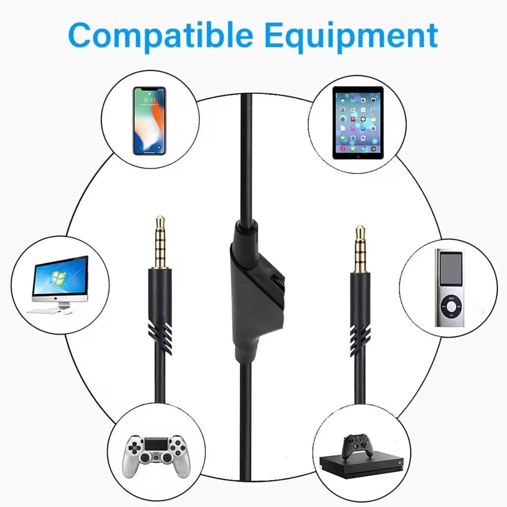 Replacement Audio Cable With Volume Control For Astro A10 A40 Gaming Headsets 6