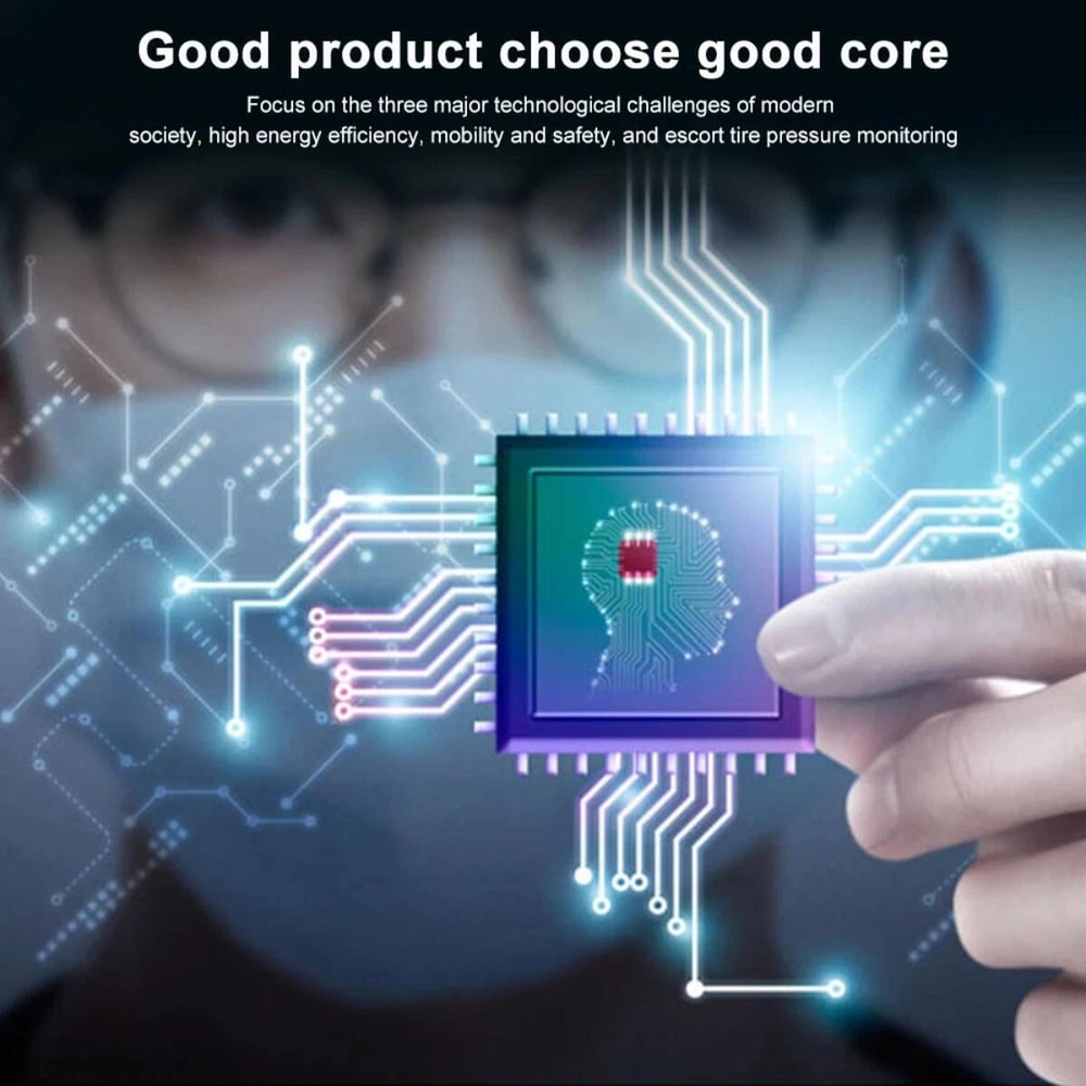 Wireless Solar Tire Pressure Monitoring System With 4 External Sensors LCD Display Dual Charging O 6