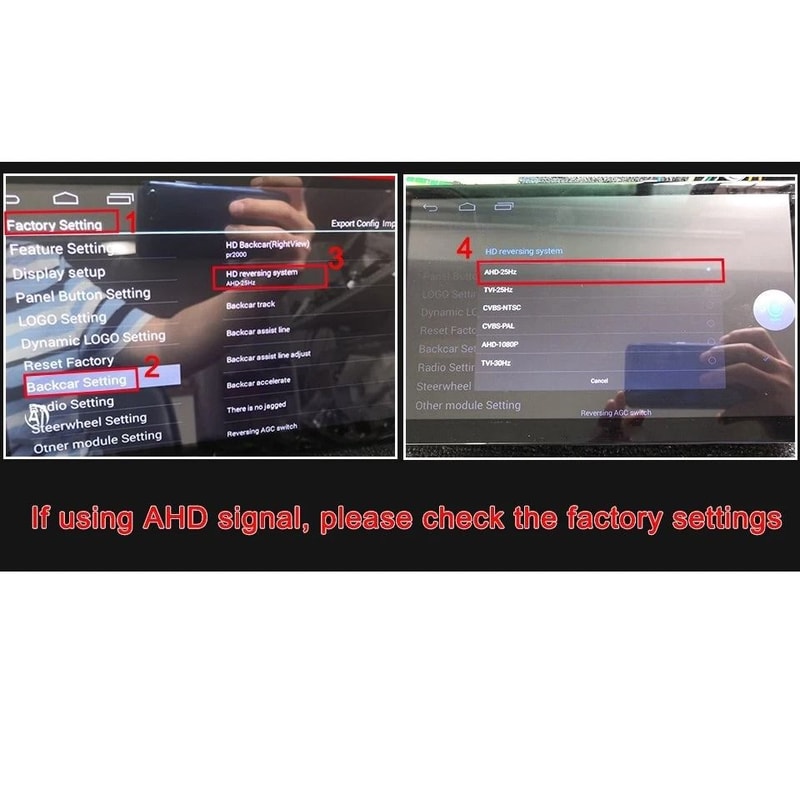 Universal 180 Wide Angle Rear View Backup Camera Night Vision Car Camera With Waterproof Parking Pe 4