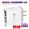 3 Port USB Wall Charger Fast Charging QC For Samsung And Android Phones 2
