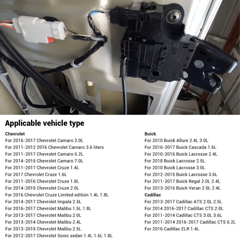 Premium Rear Trunk Lock Actuator Replacement For Chevy Malibu Direct Fit Trunk Latch Actuator 5