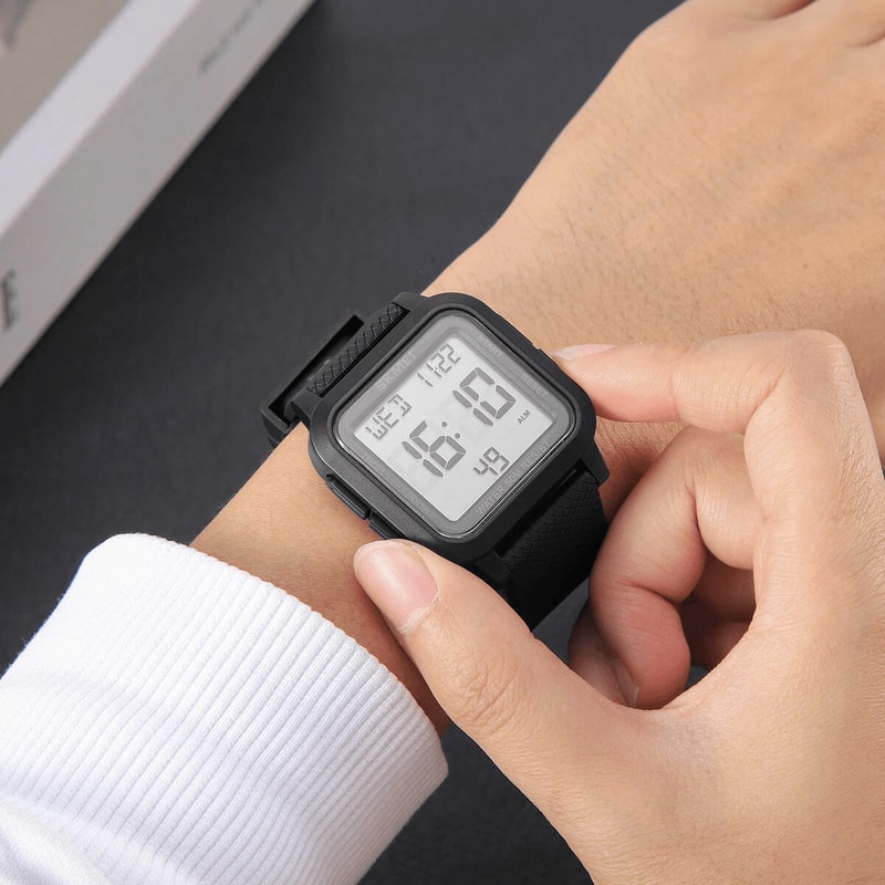 Waterproof Digital Military Sports Watch For Men LED Tactical Wristwatch With Backlight 1