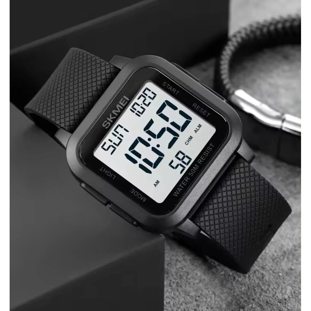 Waterproof Digital Military Sports Watch For Men LED Tactical Wristwatch With Backlight 7