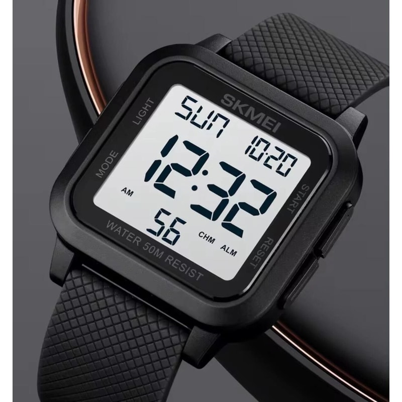 Waterproof Digital Military Sports Watch For Men LED Tactical Wristwatch With Backlight 0
