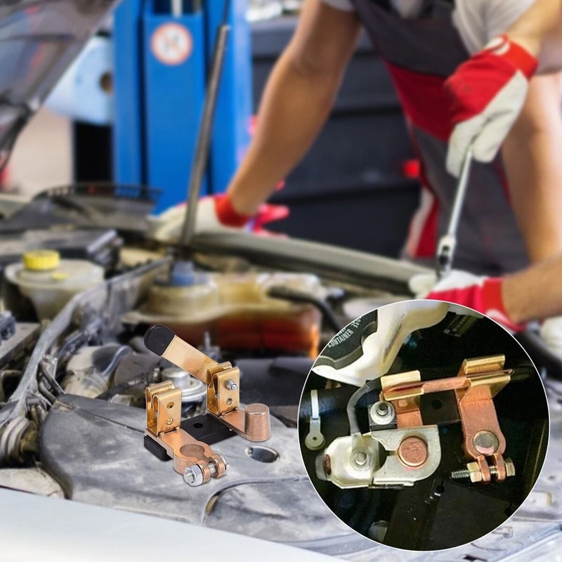 Battery Isolator Switch Disconnect For Car RV Vehicle Power Cut Off Kill Switch 4