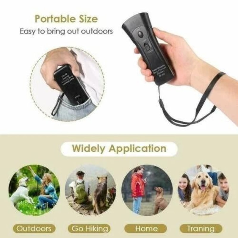 Ultrasonic Dog Bark Deterrent LED Training Device 5