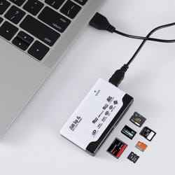 6 in 1 usb card reader for micro sd tf cf m2 ms xd cards