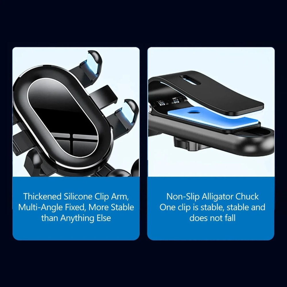 Rotating Sun Visor Car Phone Holder Retractable Universal Mount 2