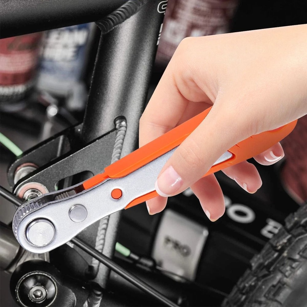 Compact Right Angle Screwdriver Ratcheting 90 Degree Hex Bit Set 0